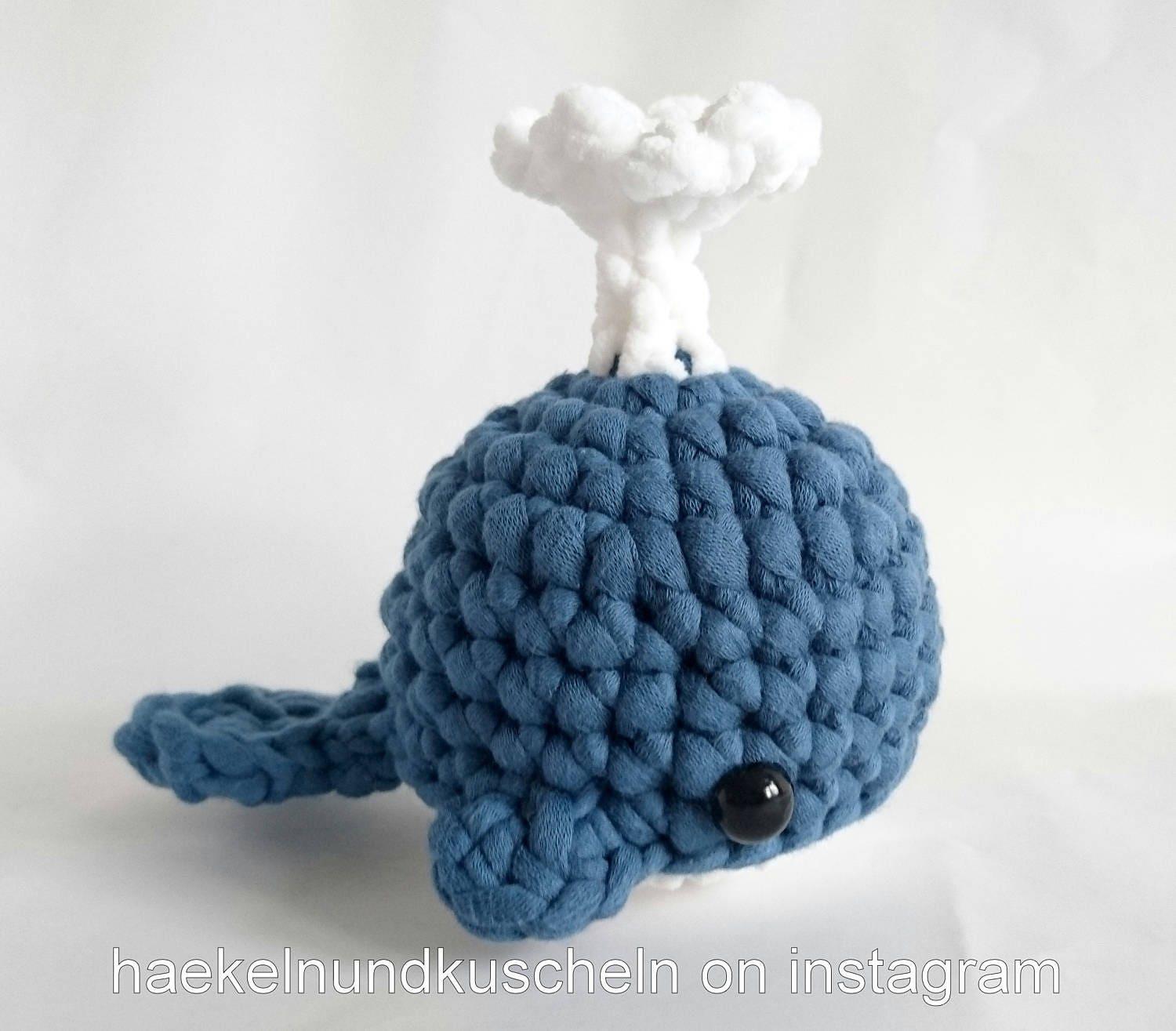 PDF ENGLISH, crochet pattern, Willy Whale by leami