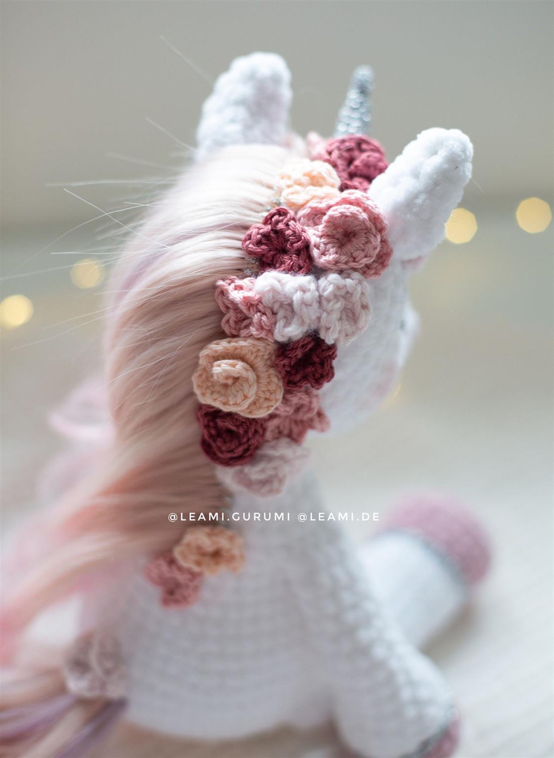 PDF ENGLISH Crochet Pattern Unicorn Elisa by leami