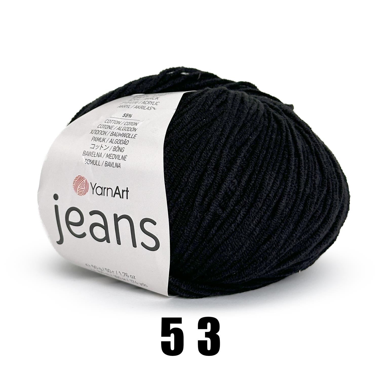 YarnArt Jeans (50g/160M) 53 schwarz