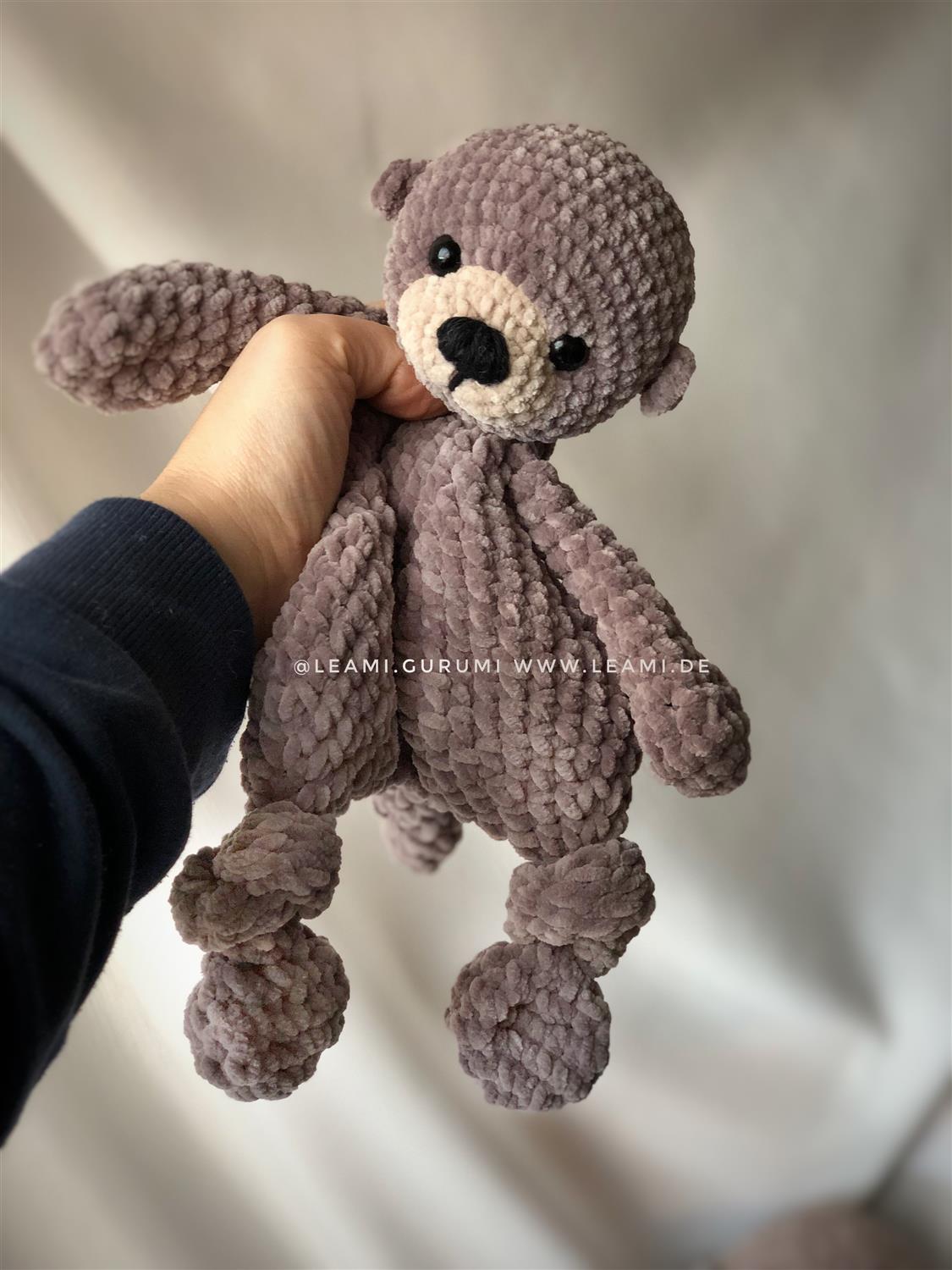 PDF English Crochet pattern Harry Otter, lovey by leami