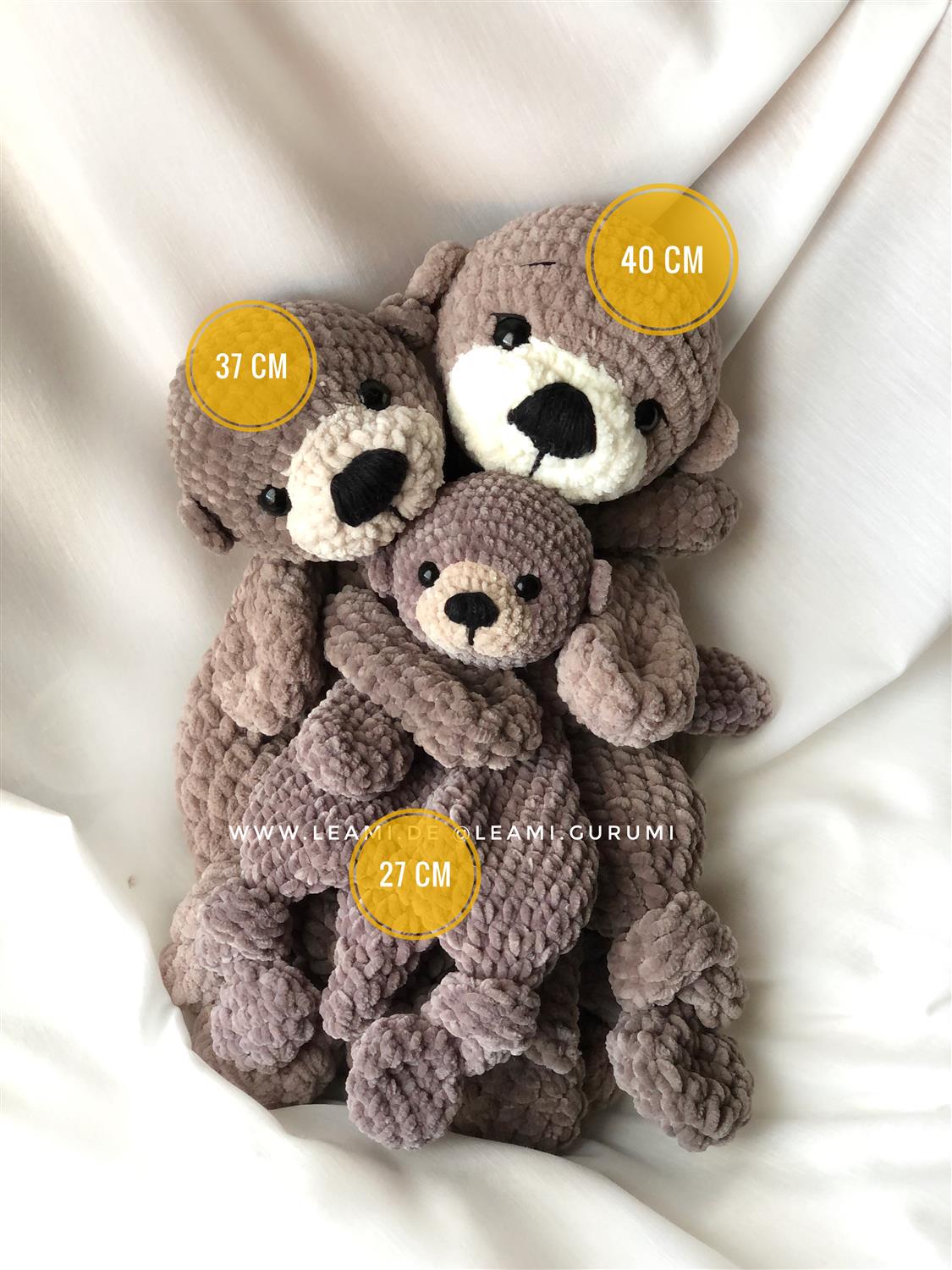 PDF English Crochet pattern Harry Otter, lovey by leami