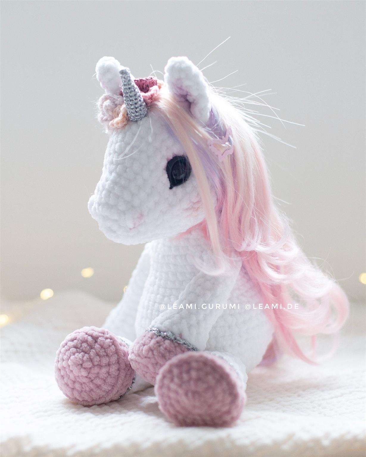 PDF ENGLISH Crochet Pattern Unicorn Elisa by leami