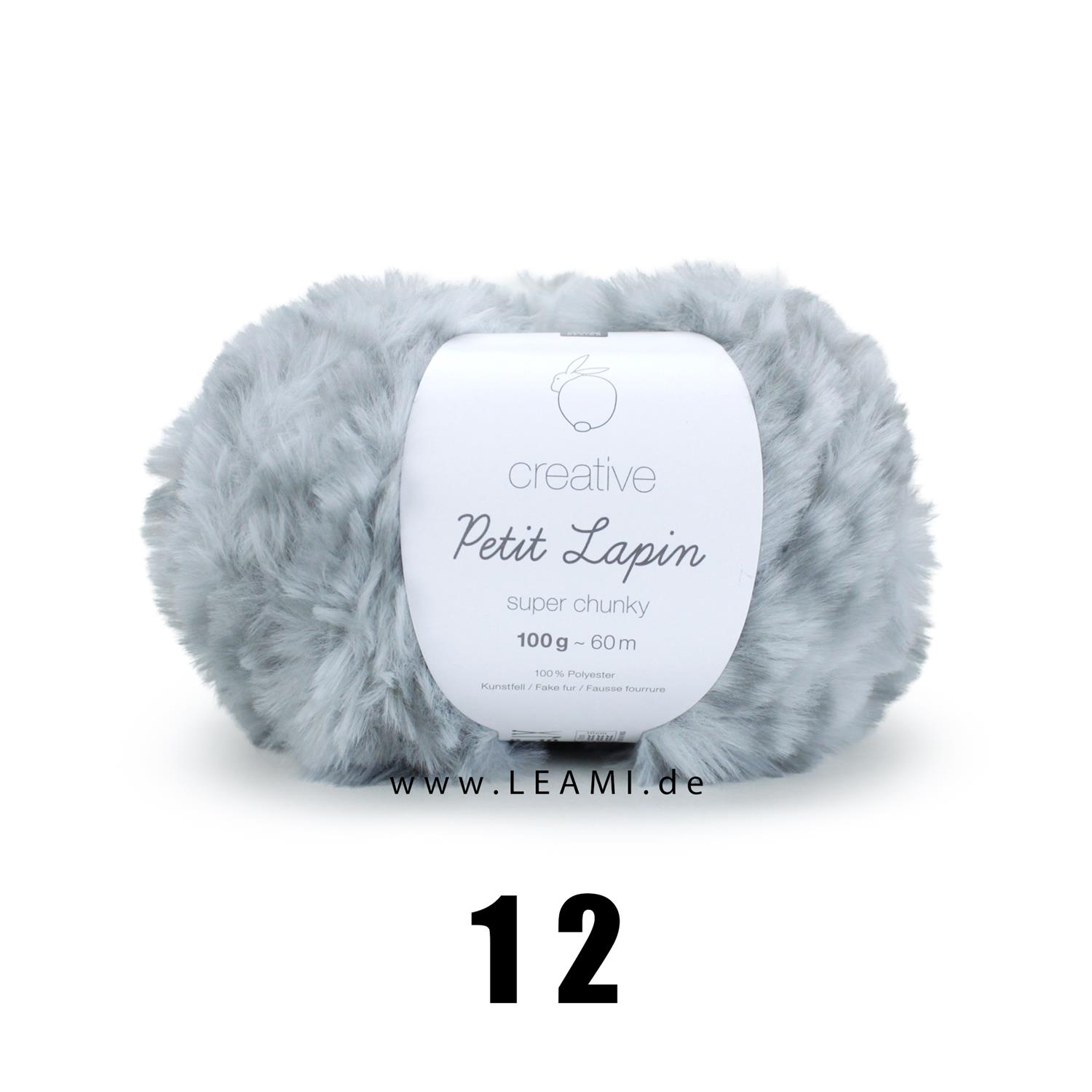 Creative Petit Lapin super chunky von Rico Design (100g/60m) 12 Silber