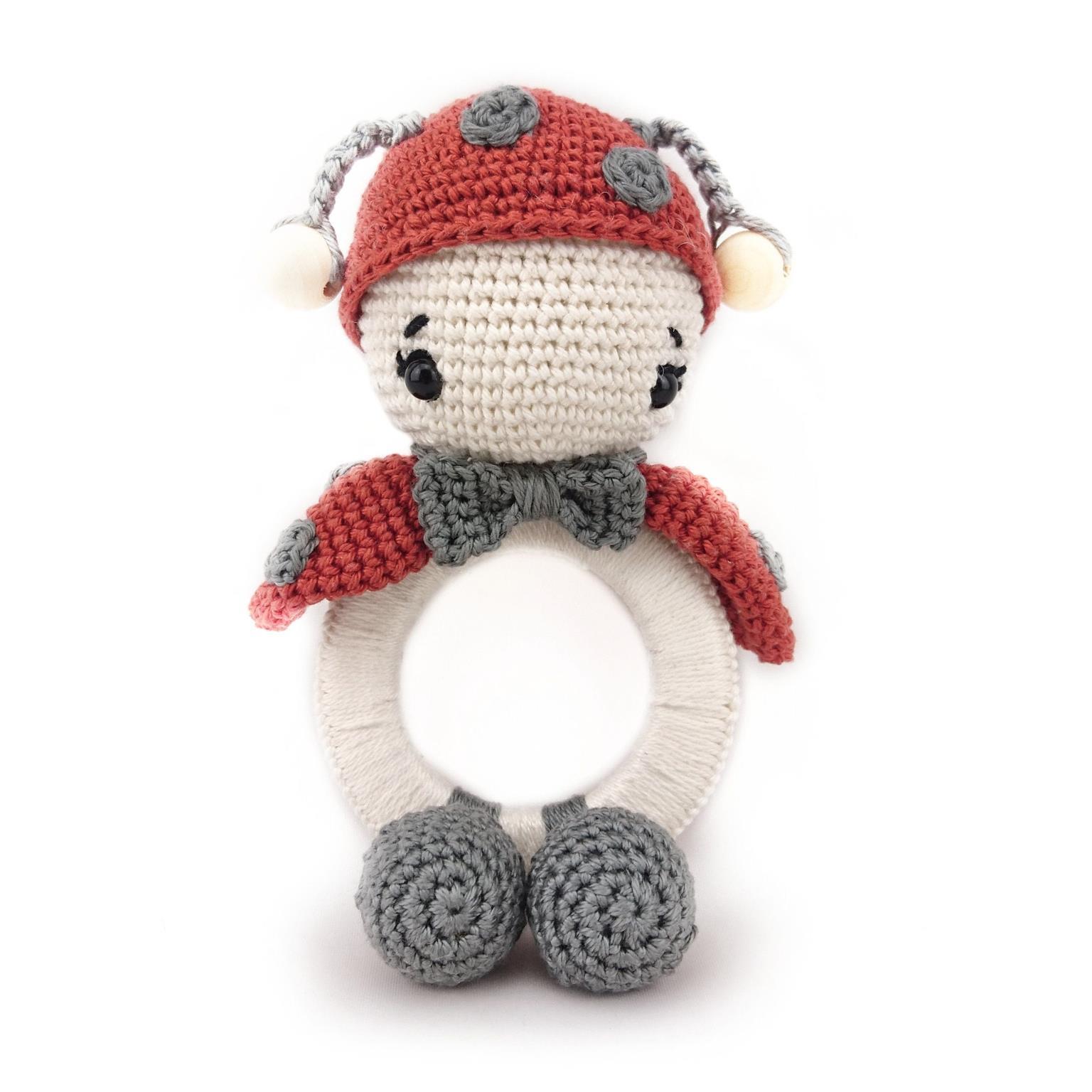 PDF ENGLISH Crochet Pattern Ladybug Delia as rattle by leami