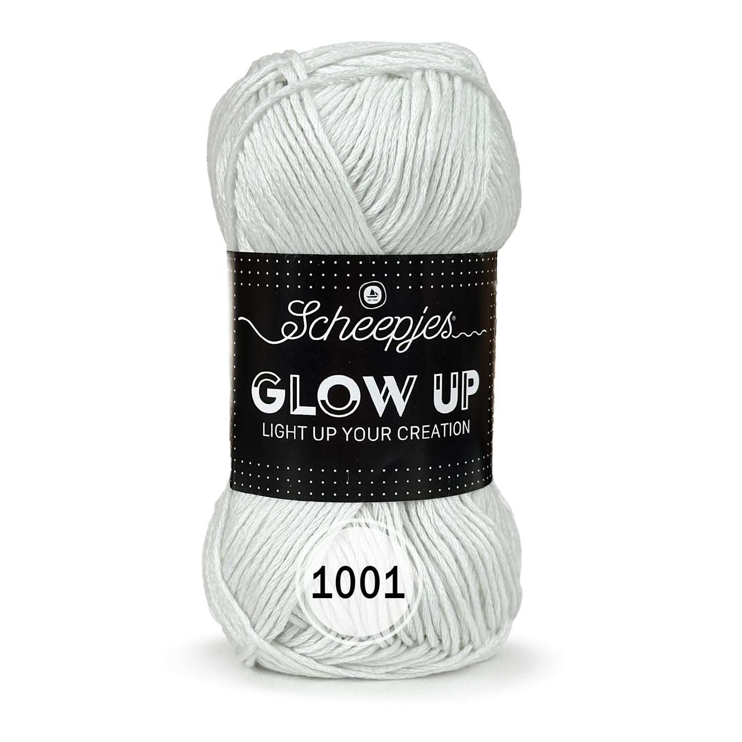 Scheepjes GLOW UP (50g/105m) 1001 Luminescent White