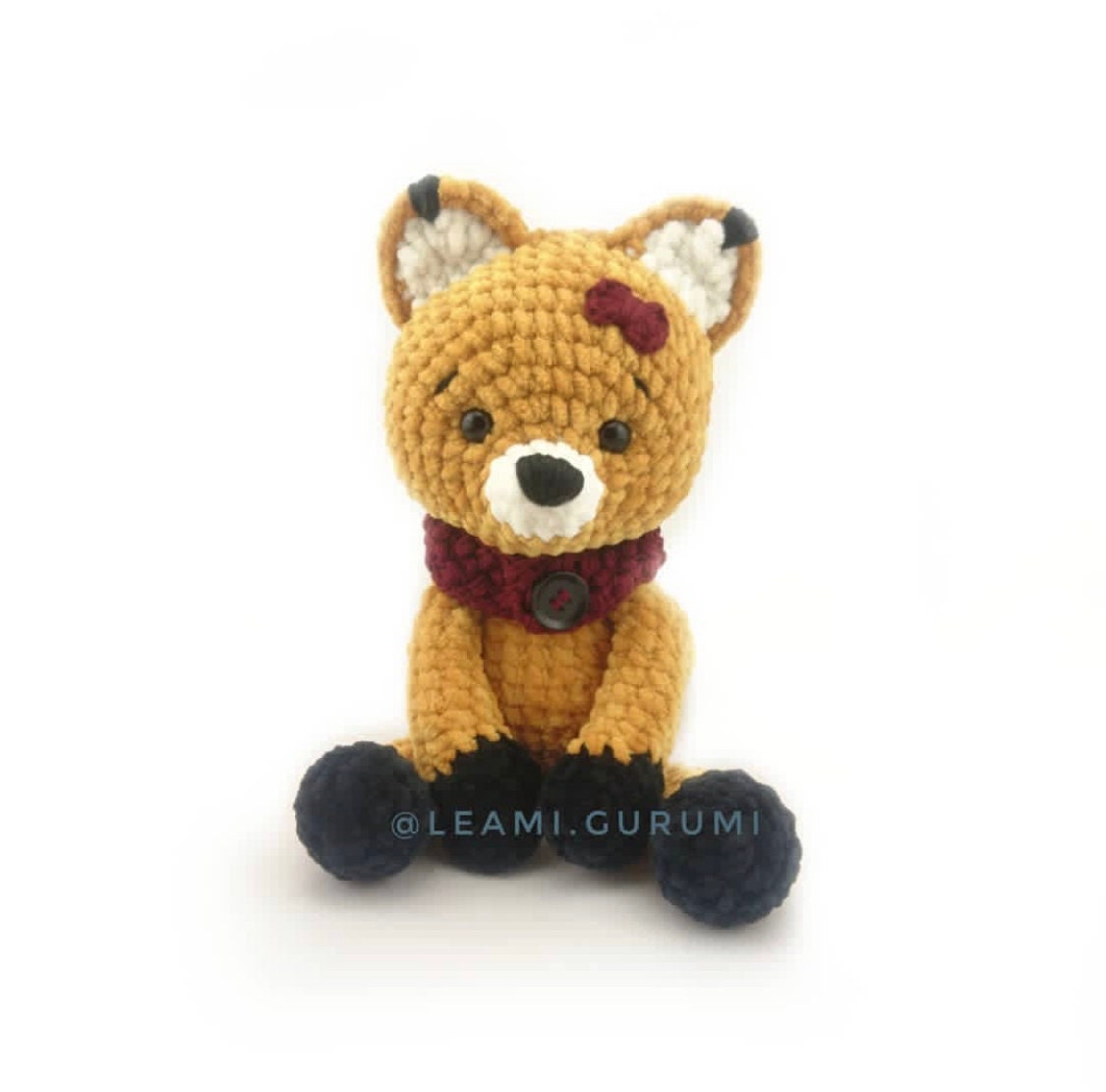 PDF Crochet Pattern Foxi Fox in ENGLISH by leami