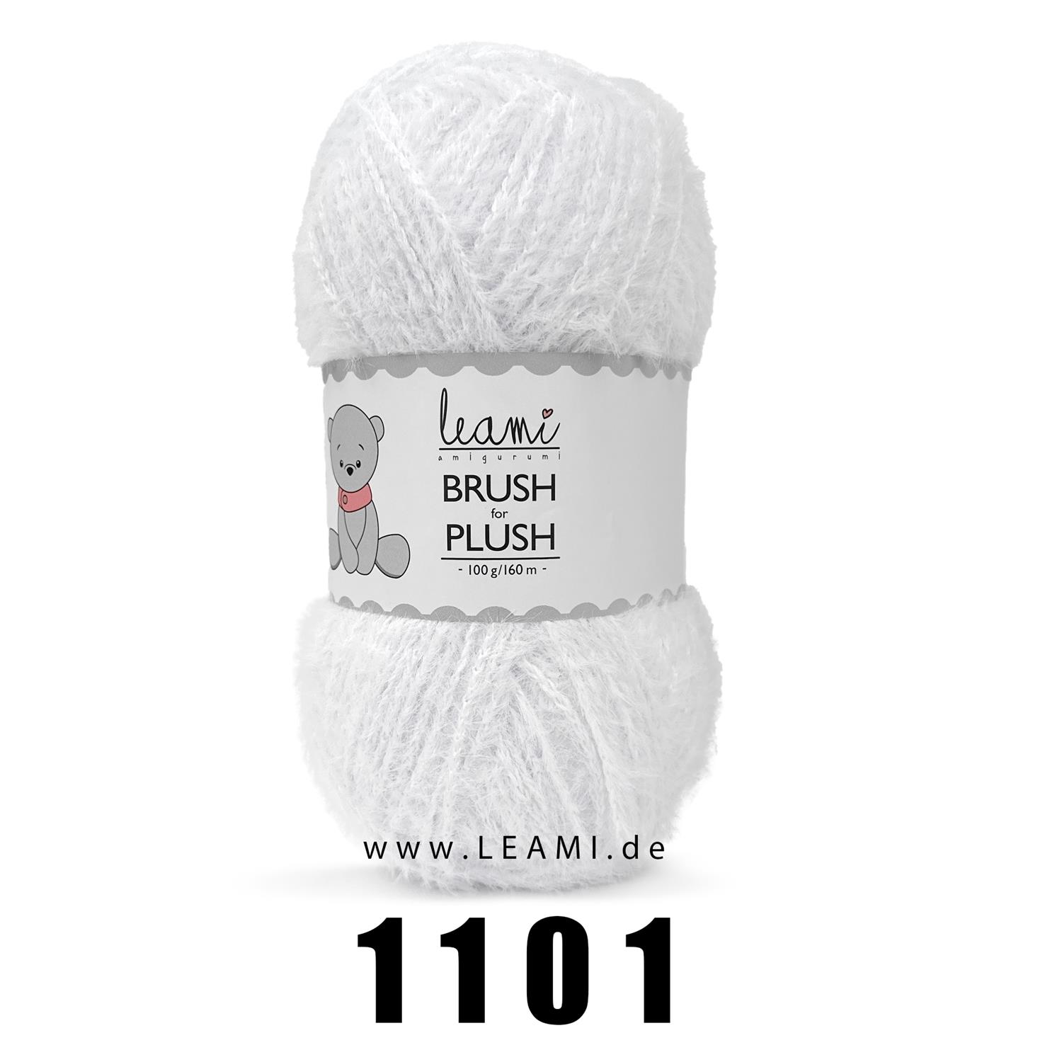 LEAMI Brush for Plush (100g/160m) 1101 weiss