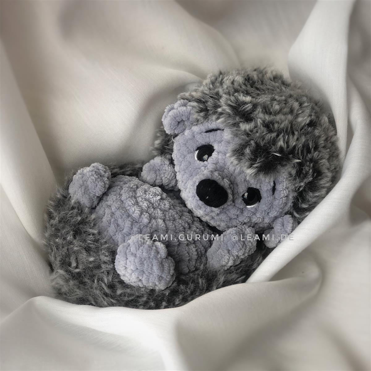 PDF ENGLISCH Crochet Pattern Hedgehog Fluffy by leami