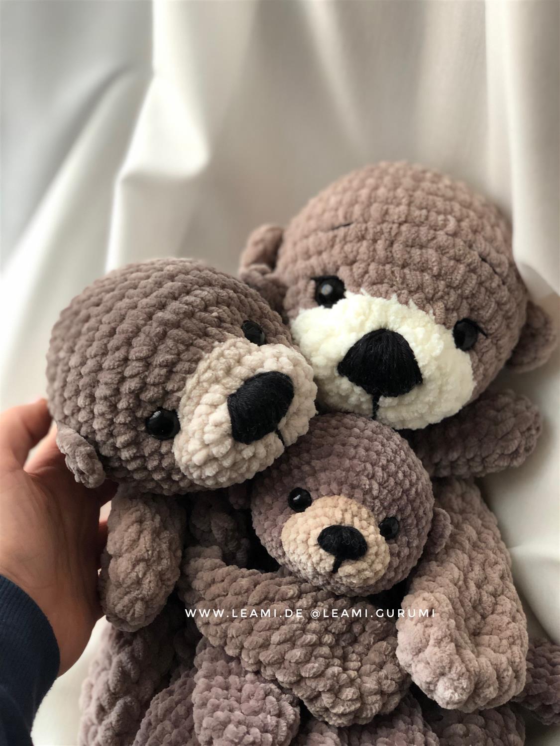 PDF English Crochet pattern Harry Otter, lovey by leami