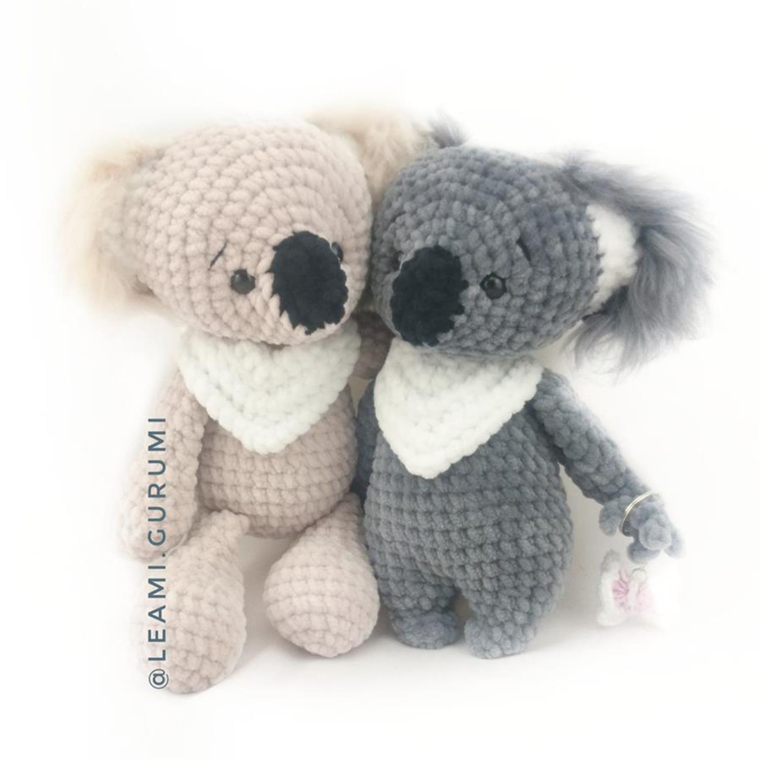 PDF ENGLISH Crochet Pattern Koko Koala Amigurumi - 2 Versions! leami