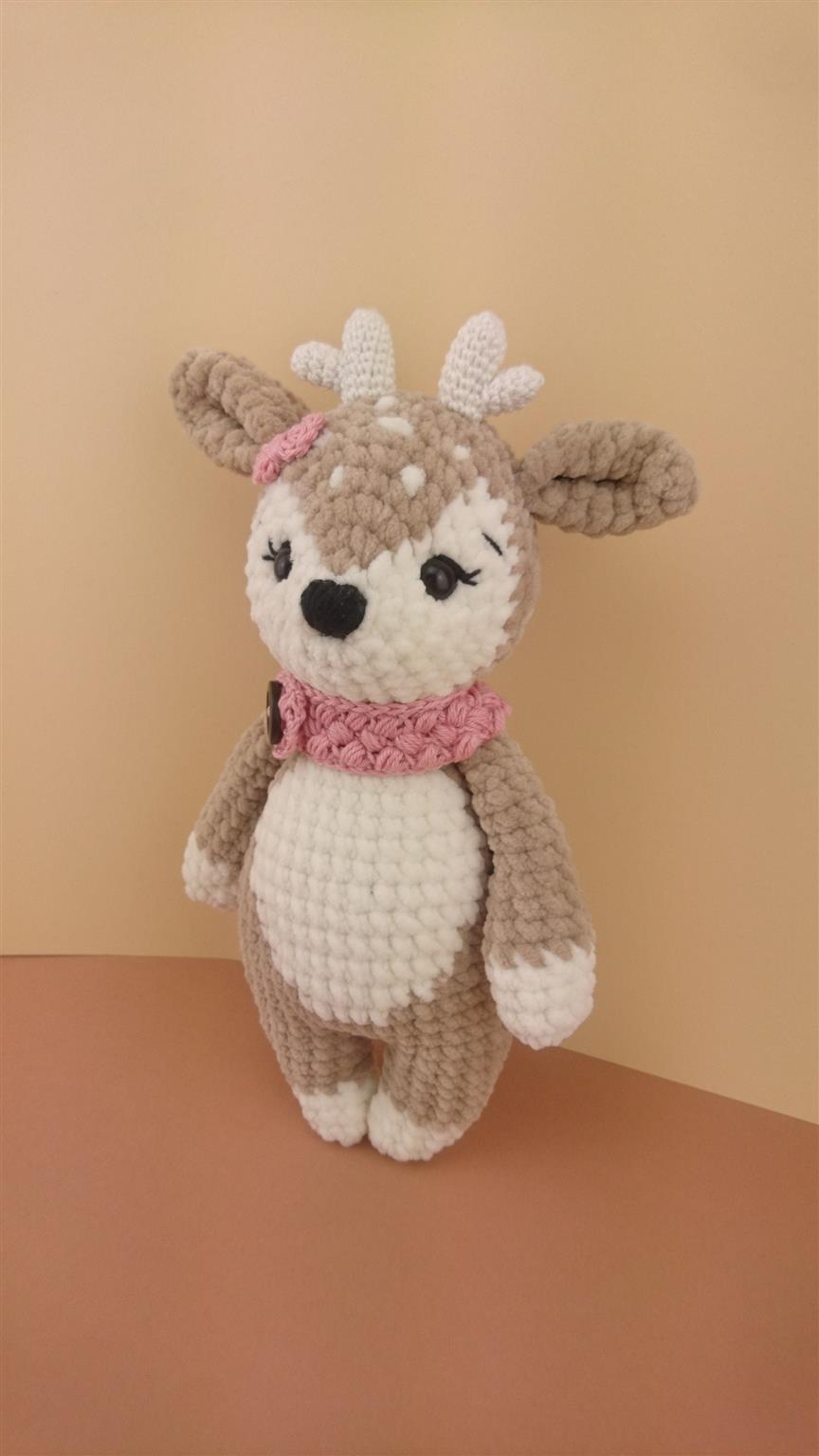 PDF ENGLISH Crochet Pattern Deer Rita 2 Versions leami