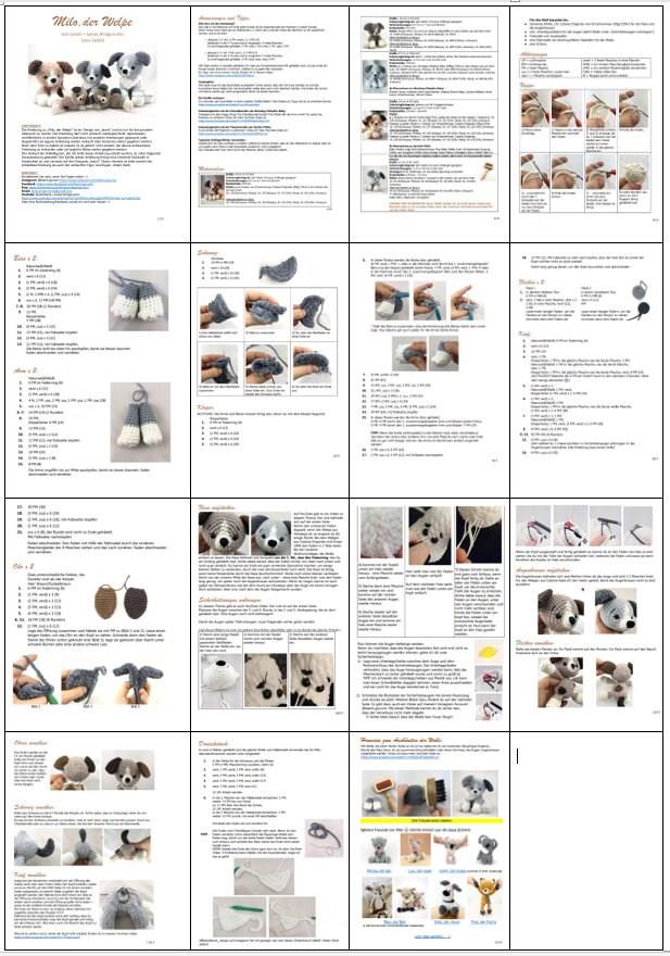 PDF ENGLISH Crochet Pattern Milo The Puppy Dog by leami