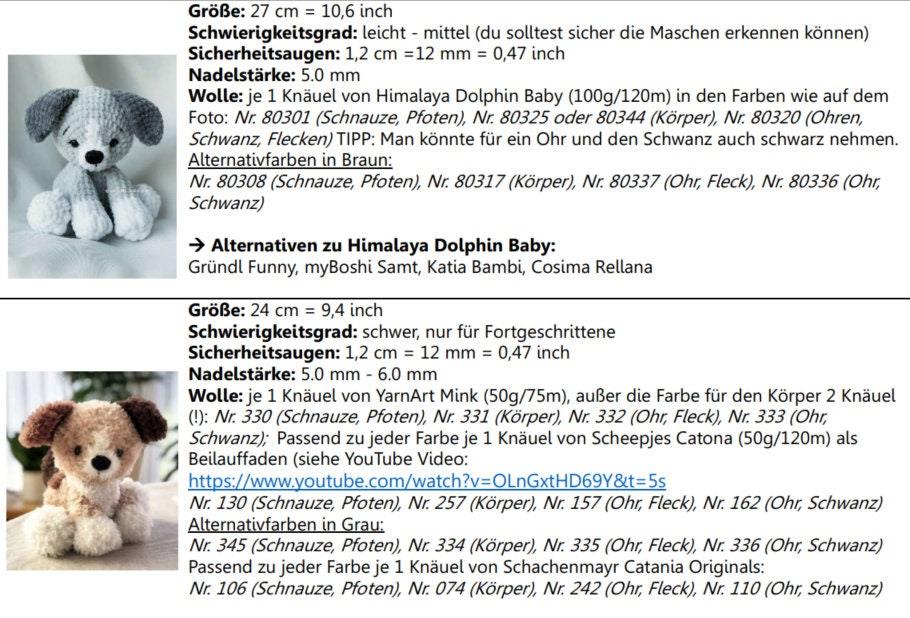 PDF Häkelanleitung für den Welpen/Hund Milo von leami