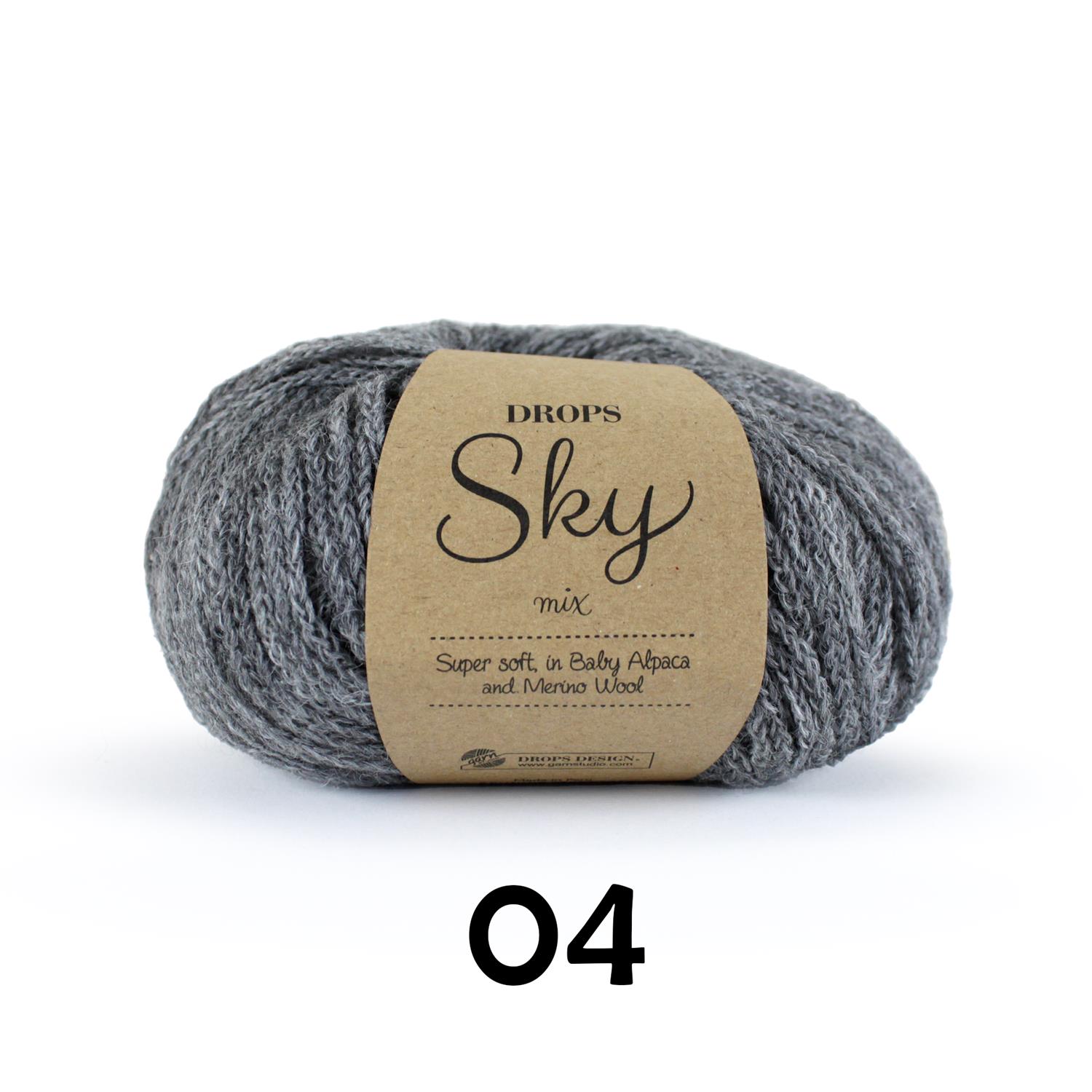 DROPS Sky mix (50g/190m) 04 grau