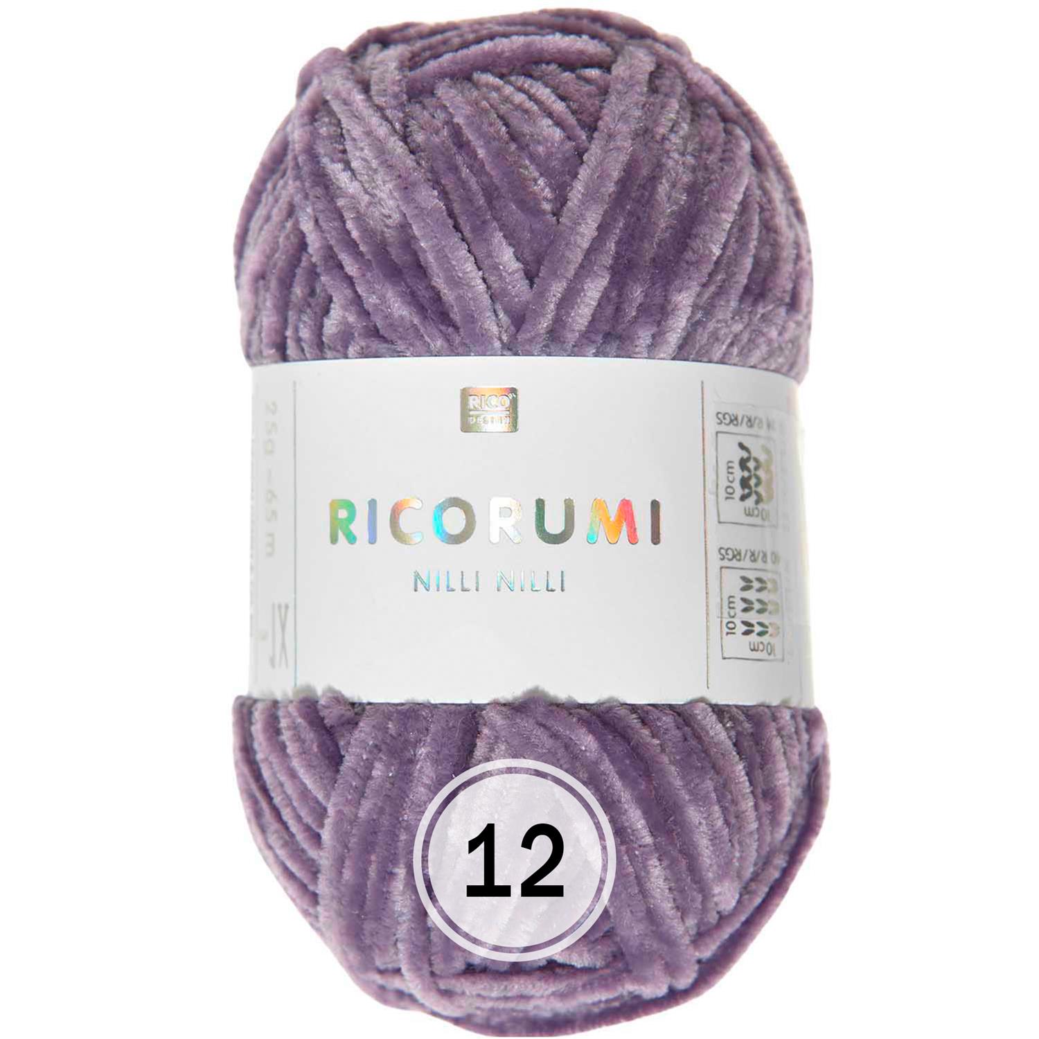 Rico Design Ricorumi Nilli Nilli (25g/65m) weiches Chenillegarn 12 lila