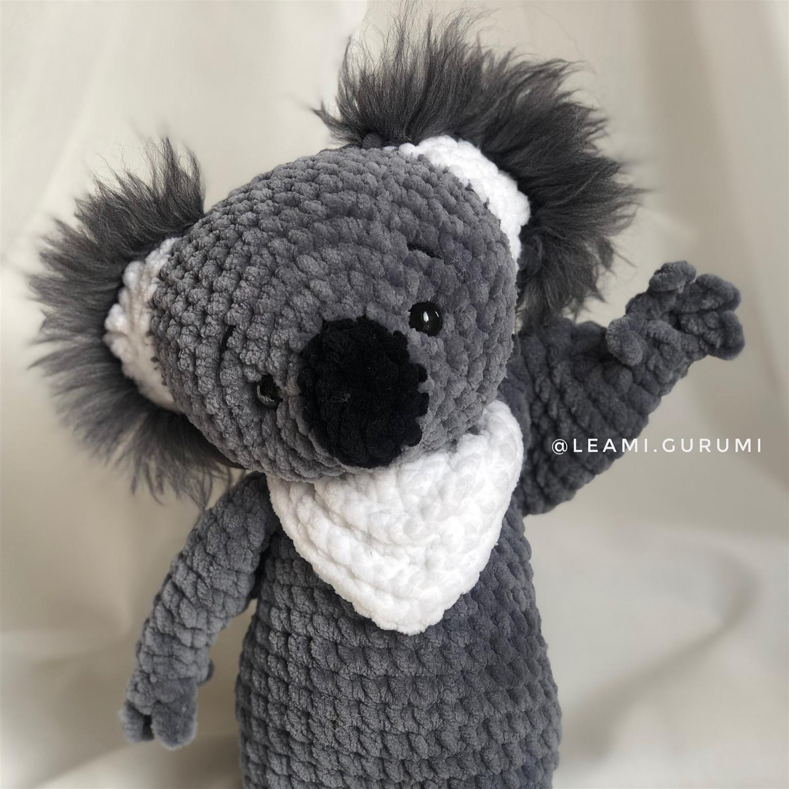 PDF ENGLISH Crochet Pattern Koko Koala Amigurumi - 2 Versions! leami