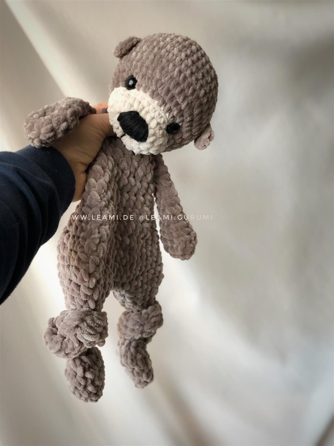 PDF English Crochet pattern Harry Otter, lovey by leami