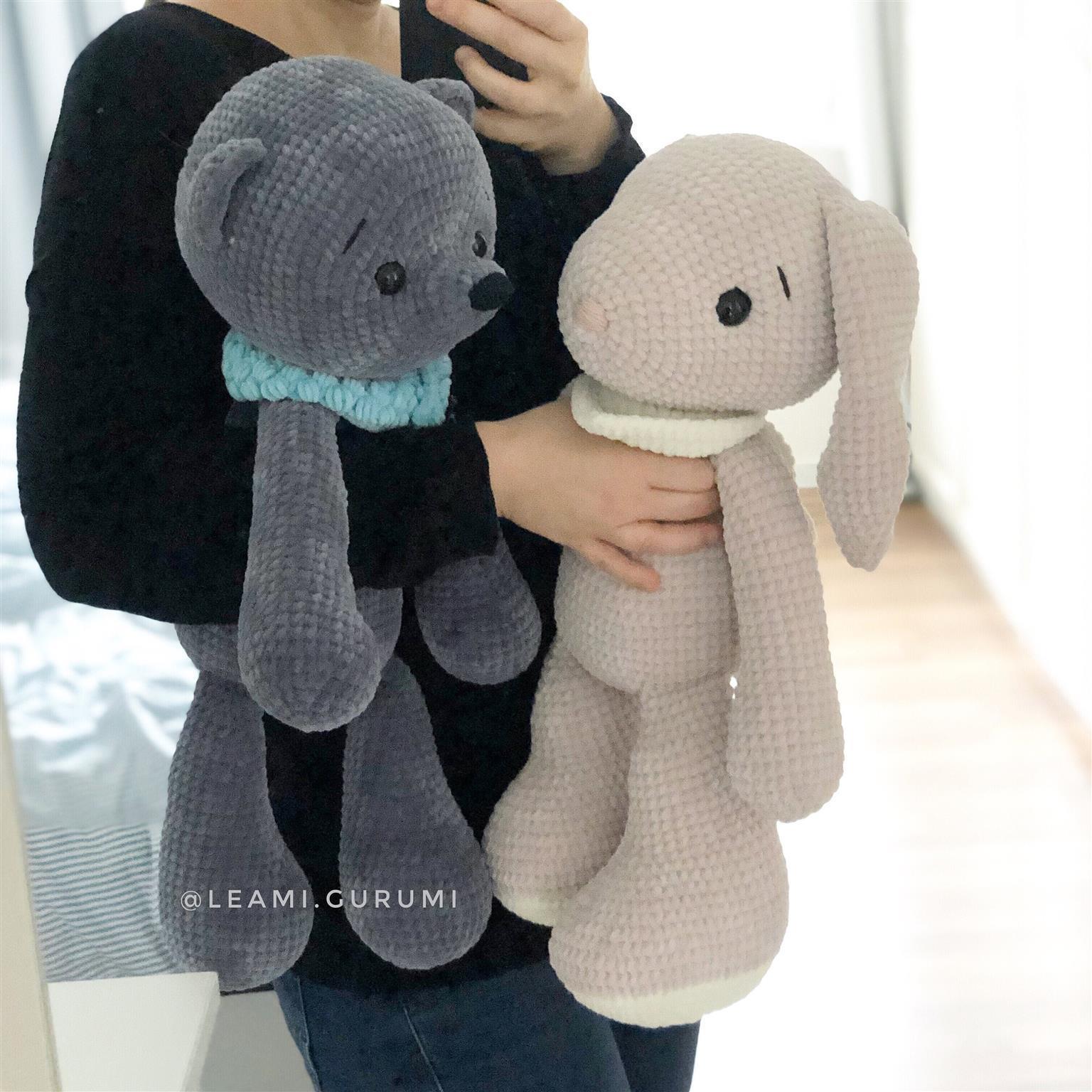 PDF ENGLISH Crochet Pattern Bunny Lou Big by leami Amigurumi