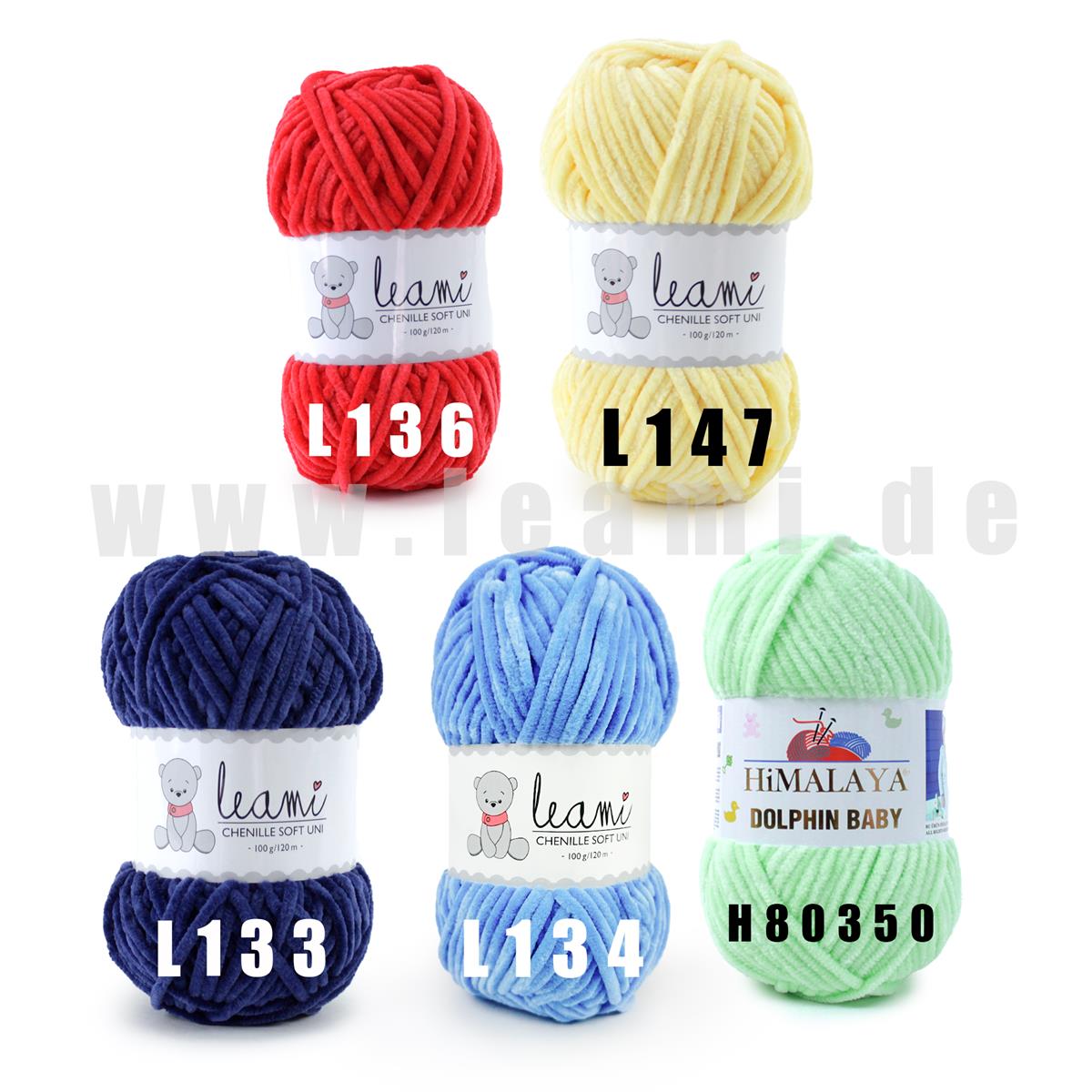 Chenille Wollpaket Neon 100g/120m