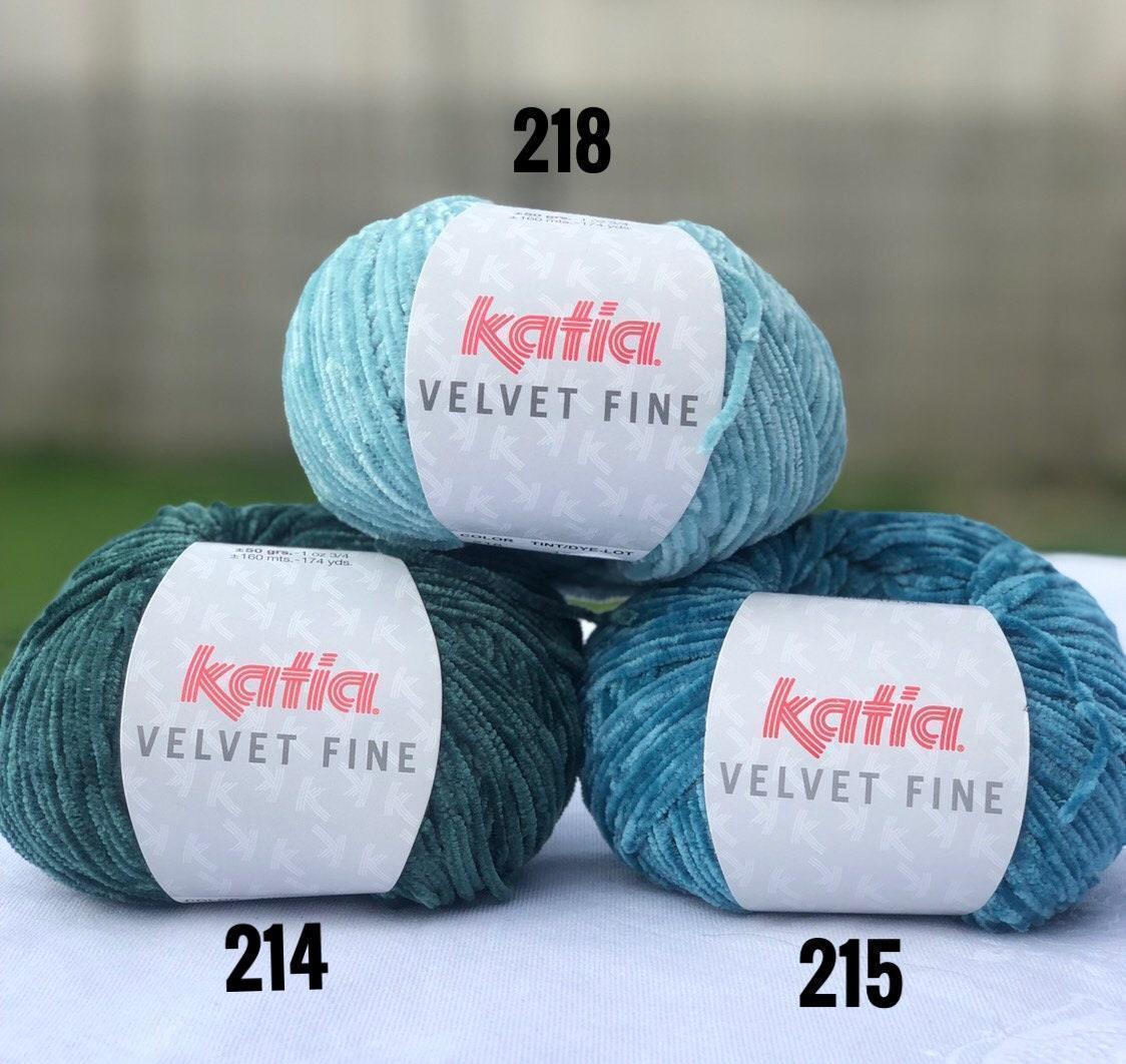 Katia Velvet fine (50g/160m), 208 hellgrau/silber