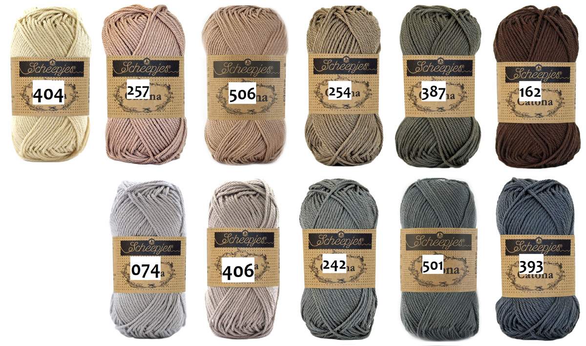 Scheepjes Catona, Baumwolle, 50g/125m, 110 schwarz